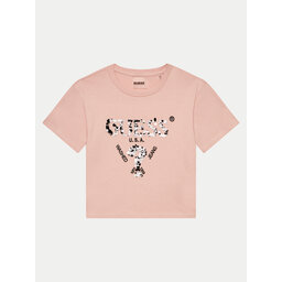 Guess Guess Marškinėliai J4YI46 K8FQ4 Rožinė Boxy Fit