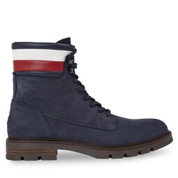 Tommy Hilfiger Scarponcini Tommy Hilfiger Corporate Hilfiger Nubuck Boot FM0FM04801 Blu