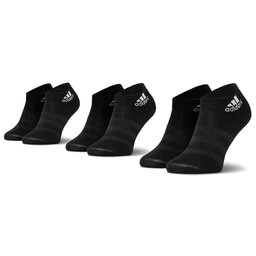 adidas Súprava 3 párov kotníkových ponožiek unisex adidas Light Ank 3Pp DZ9436 Black/Black/Black