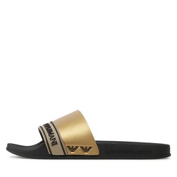

Шльопанці EA7 Emporio Armani XCP011 XK277 M700 Black/Gold, Золотий