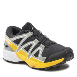 Salomon Schuhe Salomon Speedcross Cswp J 416285 09 M0 Black/Wrought Iron/Lemon