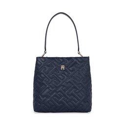 Tommy Hilfiger Torebka Tommy Hilfiger Th Soft Bucket Mono AW0AW15582 Space Blue DW6