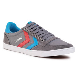 Hummel Tenisówki Hummel Silmmer Stadil Low 63512-0528 Castle Rock/Ribbon Red/Bril Blue