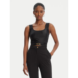 Just Cavalli Just Cavalli Top Crop Element 79PAM2A6 Negro Slim Fit