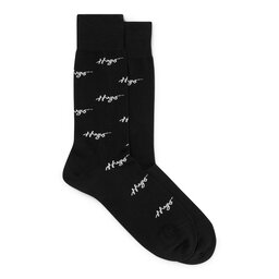 

Високі чоловічі шкарпетки Hugo 50491194 Black 1, Чорний