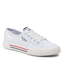 Pepe Jeans Tenisówki Pepe Jeans Brady W Basic PLS31287 White 800