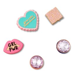 

Прикраса для взуття Crocs Celebrate Women 5 Pack 10011399 mix, Кольоровий