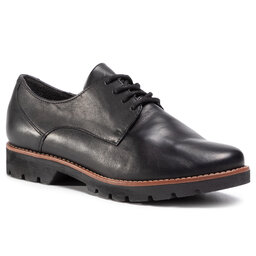 Jana Oxford Schuhe Jana 8-23755-25 Black Nappa 022