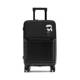KARL LAGERFELD Kis kemény borítású bőrönd KARL LAGERFELD 236W3196 Black A999