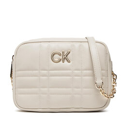 Calvin Klein Geantă Calvin Klein Re-Lock Quilt Camera Bag K60K609859 Ecru YAV