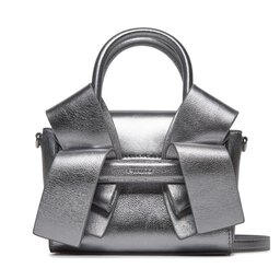 Pinko Handtasche Pinko Aika Purse Baby AI 23-24 PLTT 100384 A0F8 Argento/Old Silver ZZFO