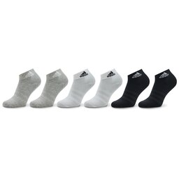 adidas Calzini corti unisex adidas Thin and Light Sportswear Ankle Socks 6 Pairs IC1307 medium grey heather/white/black
