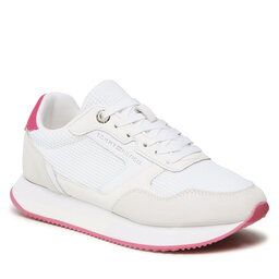 

Снікерcи Tommy Hilfiger Essential Mesh Runner FW0FW07381 White/Bright Cerise Pink 01S, Білий