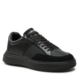 Calvin Klein Сникърси Calvin Klein Low Top Lace Up HM0HM01047 Black Mono 0GJ