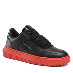Calvin Klein Jeans Сникърси Calvin Klein Jeans Chunky Cupsole Lth-Pu Mono YM0YM00550 Black/Ruby Red 0GR