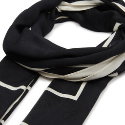

Шаль Calvin Klein Logo K60K610814 Ck Black/White BEH, Чорний