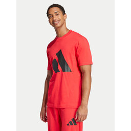 adidas adidas Marškinėliai Essentials Big Logo JE8934 Raudona Regular Fit