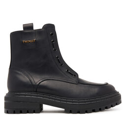 TWINSET Polokozačky TWINSET 252TCP184 Černá