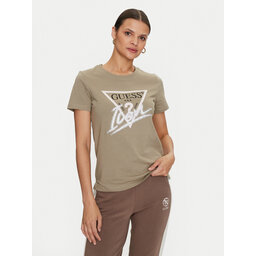Guess Guess Футболка Icon W4YI32 I3Z14 Зелений Regular Fit