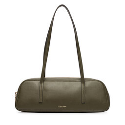 Calvin Klein Handtasche Calvin Klein Foil Logo Bauletto LV04F3636G Dunkelgrün