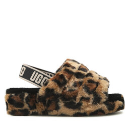 

Тапочки Ugg W Fluff Yeah Slide Spotty 1130883 Nat, Коричневий