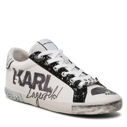 KARL LAGERFELD Sneakers KARL LAGERFELD KL60111 White Lthr w/Black