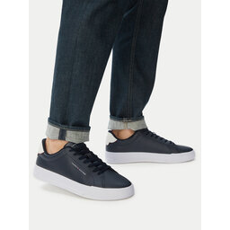Tommy Hilfiger Sneakers Tommy Hilfiger Th Court Lth Detail Ess FM0FM05367 Dunkelblau