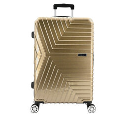 Semi Line Μεσαία Βαλίτσα Semi Line T5763-2 Χρυσό