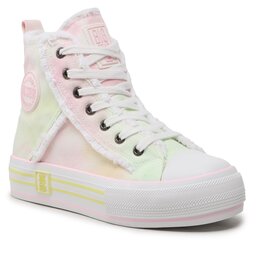 Big Star Shoes Teniși Big Star ShoesBig Star Shoes LL274177 White/Pink/Yellow
