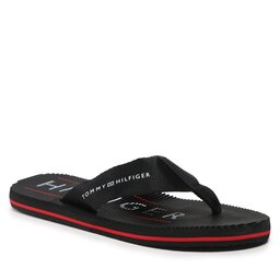 Tommy Hilfiger Tåsandaler Tommy Hilfiger Massage Footbed Beach Sandal FM0FM04474 Black BDS
