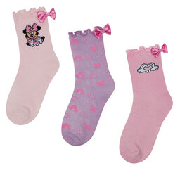 Mickey&Friends Calcetines Mickey&Friends ACCCS-SS25-327DSTC(3-PACK) Rosa