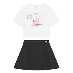 Guess Guess Komplektas: marškinėliai ir sijonas J5YG00 K6YW4 Balta Classic Fit