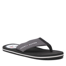 Tommy Hilfiger Infradito Tommy Hilfiger Recycled Chambray Beach Sandal FM0FM03983 Black BDS