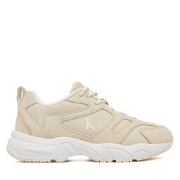 Calvin Klein Jeans Αθλητικά Calvin Klein Jeans Retro Tennis Low Mg Mix Media Wn YW0YW01639 Εκρού