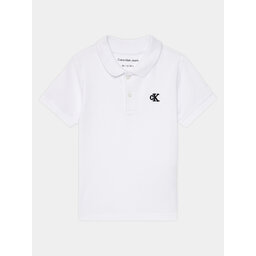 Calvin Klein Jeans Calvin Klein Jeans Polo majica Summer IN0IN00170 Bela Regular Fit