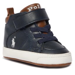 Polo Ralph Lauren Šnurovacia obuv Polo Ralph Lauren Burnished RL100749 Navy/Tan/Cream
