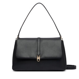 Tommy Hilfiger Handtasche Tommy Hilfiger Th Libre Satchel AW0AW19197 Schwarz