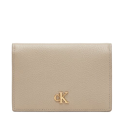 Calvin Klein Kreditkartenetui Calvin Klein Min Monogram 6cc Flap Cardcase LV04F1063G Braun