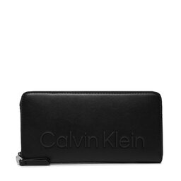 Calvin Klein Portofel Mare de Damă Calvin Klein Ck Set Za Wallet Lg K60K610263 BAX