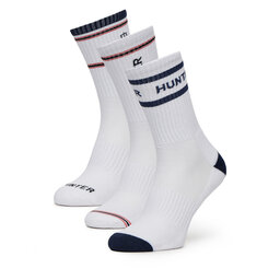Hunter Hosszú zoknik Hunter AS_HUNTER_02W_SS25 (3-PACK) Fehér