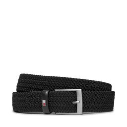 Tommy Hilfiger Cintura da uomo Tommy Hilfiger New Adan Belt 3.5Cm AM0AM02801 Nero