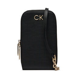 Calvin Klein Handy-Etui Calvin Klein Re-Lock Phone Crossbody K60K611100 Ck Black BEH