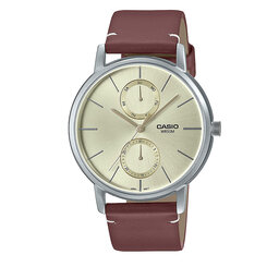 Casio Ρολόι Casio MTP-B310L-9AVEF Brown/Silver
