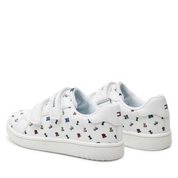 

Снікерcи Tommy Hilfiger Aop Low Cut Velcro Sneaker T1X9-33338-1355 S White/Multicolor X256, Білий