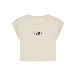 Guess Guess Marškinėliai J4BI34 J1314 Smėlio Boxy Fit