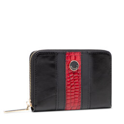 Monnari Majhna ženska denarnica Monnari PUR0170 Black With Red Croco