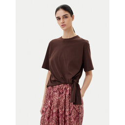 ViCOLO ViCOLO Marškinėliai UD0043 Ruda Regular Fit