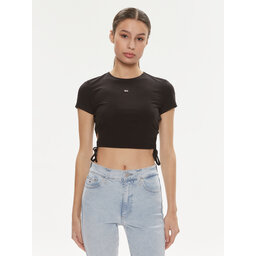 Tommy Jeans Tommy Jeans T-Shirt DW0DW17902 Schwarz Slim Fit