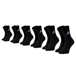 adidas 6 pares de calcetines altos unisex adidas Cush Crw 6Pp DZ9354 Negro
