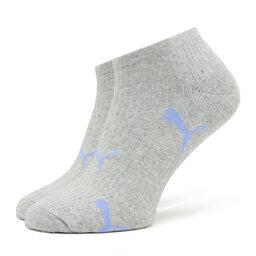 

Набір з 2 пар низьких жіночих шкарпеток Puma Women Cat Logo Sneaker 2P 938004 Grey Melange / Purple 03, Сірий